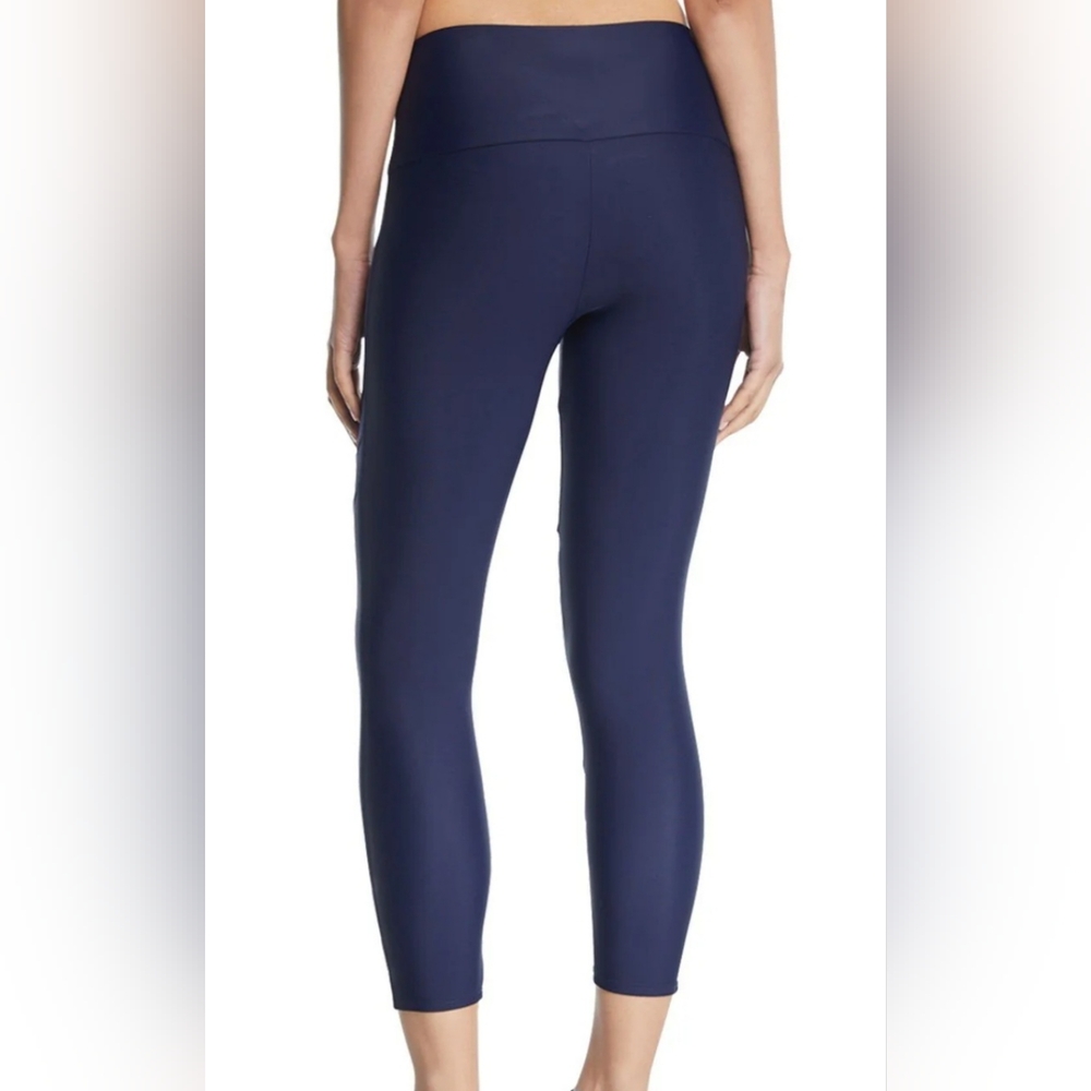 Onzie Flow Sporty Legging With Highwaist & Mesh Cutouts Front 2051 Size L Maroon - Picture 8 of 8